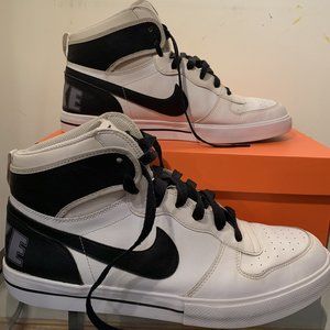 NIKE SWOOSH BLACK AND WHITE HIGH TOP